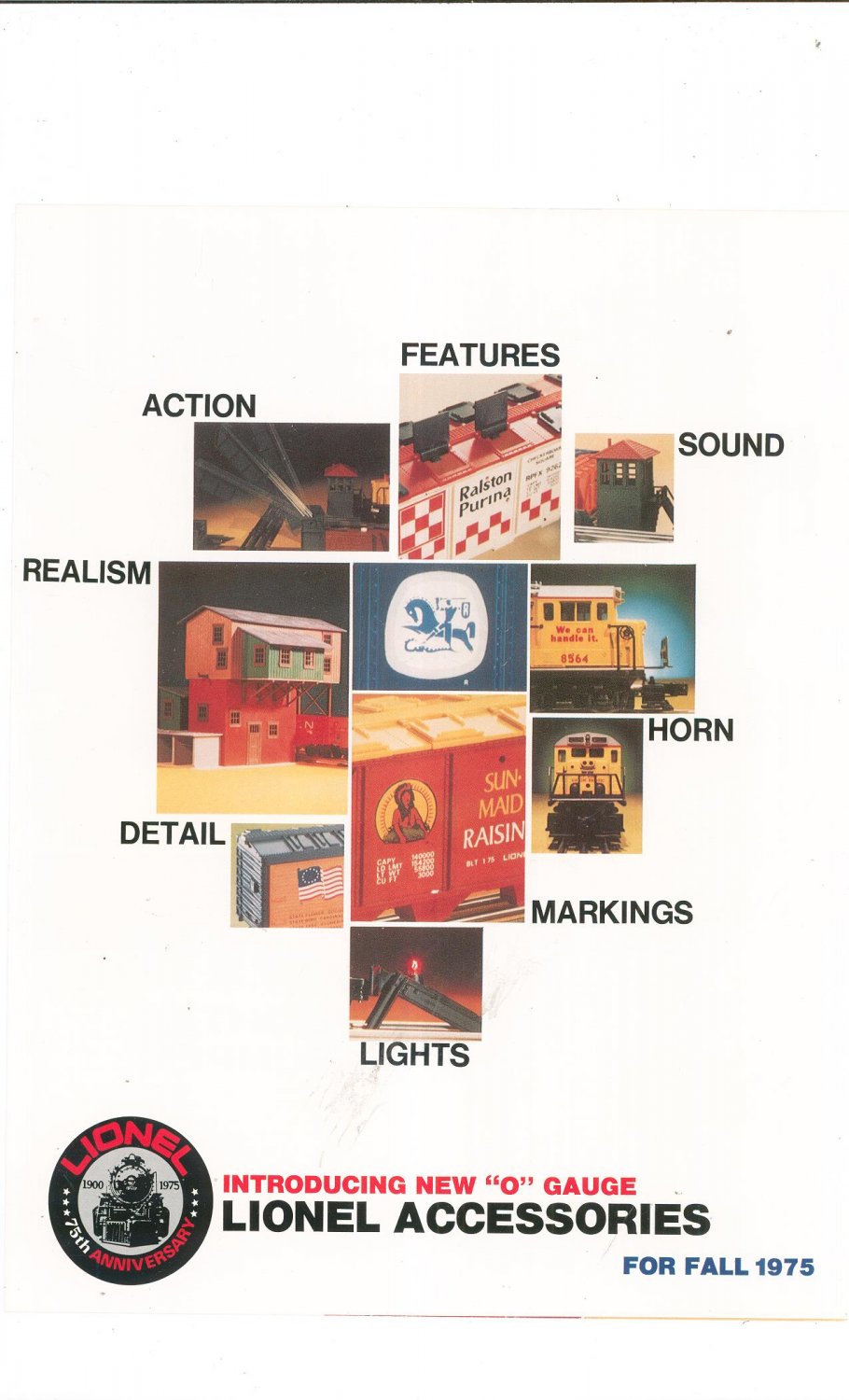 Vintage Lionel O Gauge Accessories Catalog / Brochure Fall 1975 Not PDF