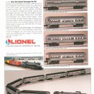 Lionel New York Central Passenger Car Set Advertisement 1995 Not PDF Free Shipping Offer