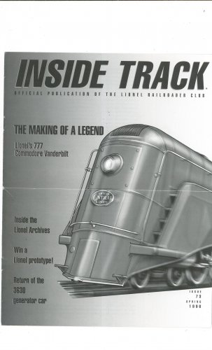 Lionel Railroader Club Inside Track Spring 1996 Issue 73 Not PDF Train Free Shipping Offer