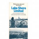Vintage Welcome Aboard Amtrak's Lake Shore Limited Brochure 1976