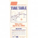 Vintage Penn Central Time Table 1968 Train