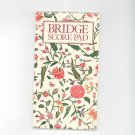Lot Of 2 Bridge Contract Score Pads Isabelle's Garden & Colonial Williamsburg
