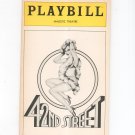 42nd Street Majestic Theatre Playbill Souvenir  1981