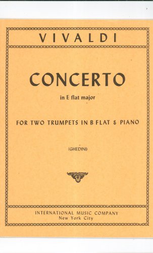 Vintage Vivaldi Concerto In E flat major Two Trumpets & Piano International Music 1458