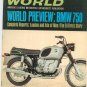 Vintage Cycle World Magazine September 1969 Preview BMW 750   Not PDF