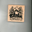 Silent Night Holy Night PSX Rubber Stamp K 1196