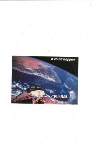 Tri Rail Postcard Advertising It Could Happen Train WBP to Miami