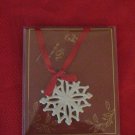 Lenox Pierced Snowflake Charm Ornament In Package