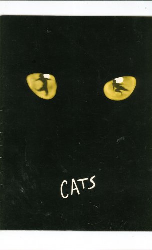 Cats Souvenir Program Brochure With The Cast Of Cats Insert