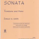 Sonata I For Trombone And Piano Donald White Southern Music