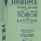 Complete Araban's Famous Method For Slide & Valve Trombones Vintage Randall Mantia