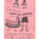 Vintage The Story Of Silent Night by Marie Westervelt Christmas Choral Elkan Vogel