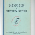 Songs Of Stephen Foster Vintage University Of Pittsburgh Edition 1968