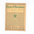 Vintage Rays Of Sunshine June 1931 A Humanized Monthly Cheeriodical Clyde Slininger Iowa
