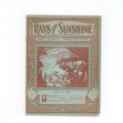 Vintage Rays Of Sunshine August 1929 A Monthly Pocket Book Of Pep Clyde Slininger Iowa
