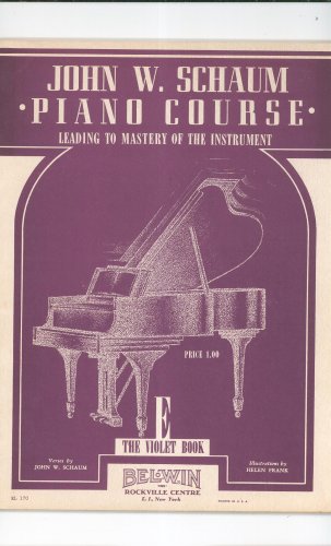 Vintage John Schaum Piano Course The Violet Book E Belwin