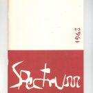 Spectrum 1963 Literary Annual Nazareth Academy Rochester New York  Volume 3 No. 1