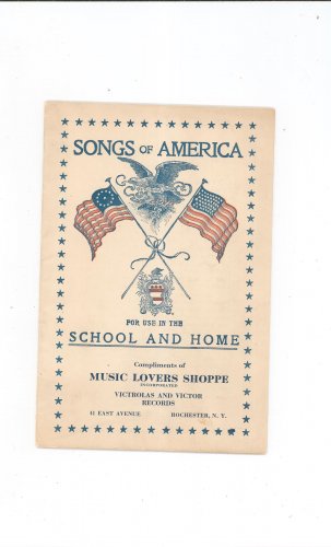 Songs Of America Arthur J. Mealand Advertising