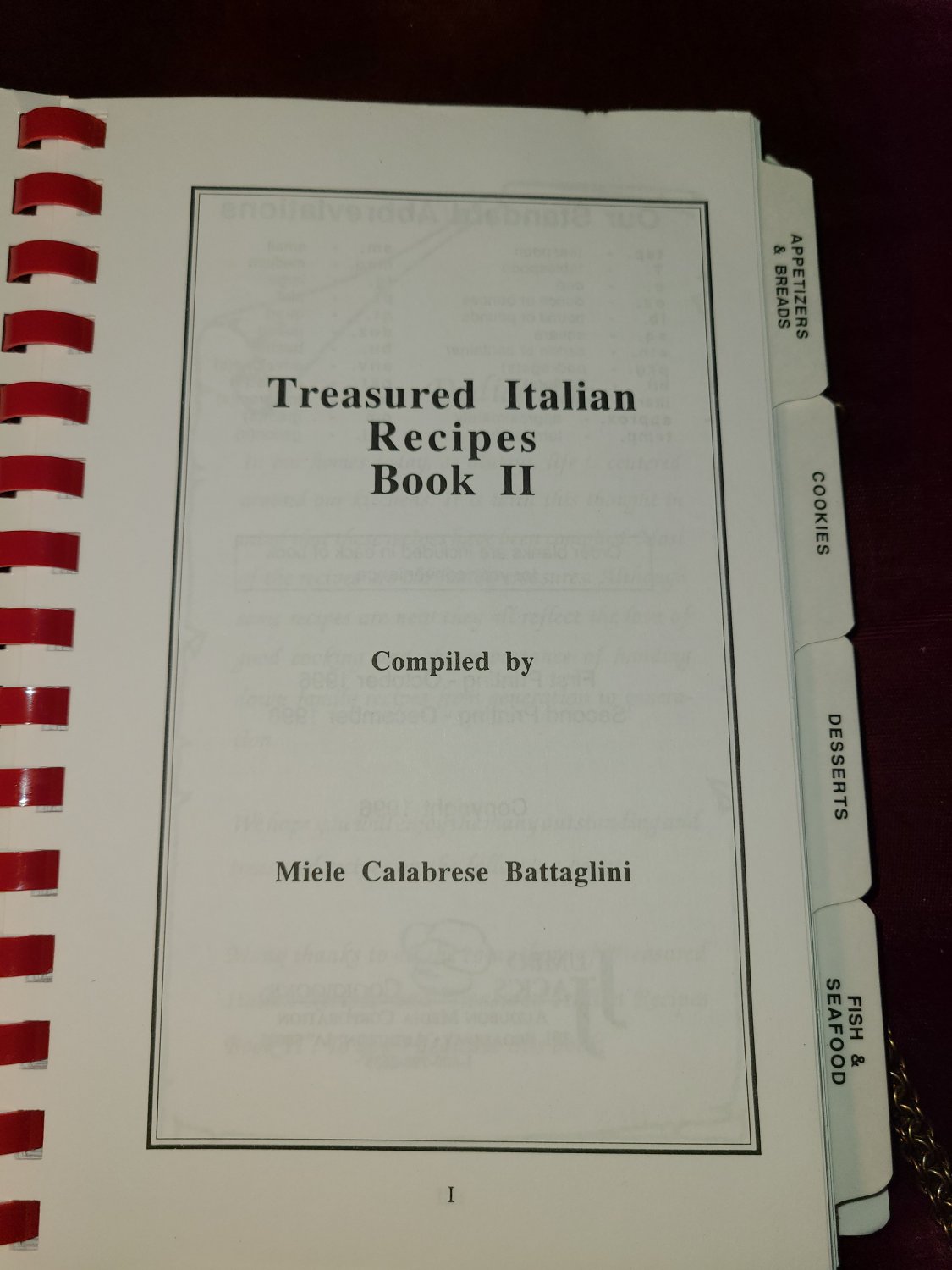 Treasured Italian Recipes Book Ii Cookbook Rotary Club East Rochester