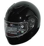 DOT Full Face Helmets Gloss Black Modular Motorbike Helmets
