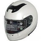 DOT Full Face Helmets Pearl White Modular Motorbike Helmets