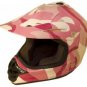 DOT ATV Dirt Bike MX Kids Motorbike Helmets Pink Camo