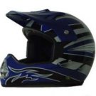 DOT ATV Dirt Bike MX Blue Motocross Helmet
