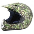 DOT ATV Dirt Bike MX Green Camo Motocross Helmets