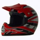DOT ATV Dirt Bike MX Red Motocross Helmet