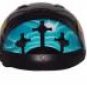DOT Vented Blue Cross Christian Half BEANIE Helmet Motorcycle