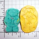 Teddy Bear w/ Flowers - Silicone Mold Soap Candy Plaster Cake Resin Teddy Bear w/ Flowers - Silicone Mold Soap Candy Plaster Cake Resin