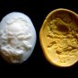 Skull w/ Dragon -Silicone Mold Soap Cake Candy Plaster resin
