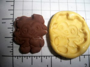 Puppy Dog  -Silicone Mold Soap Cake Candy Chocolate Chips