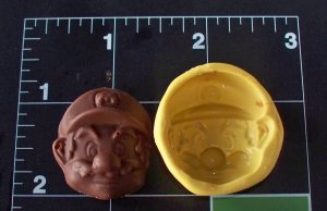 Mario -  Flexible Push Mold- Cake Cookies Crafts Candy