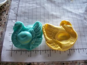 Swan with Ornate Design  -  Silicone Mold