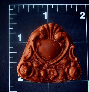 Crown Heart Tag -   Silicone Mold