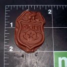 Police Badge-  Silicone Mold - Candy Cake Sugar craft Cookies