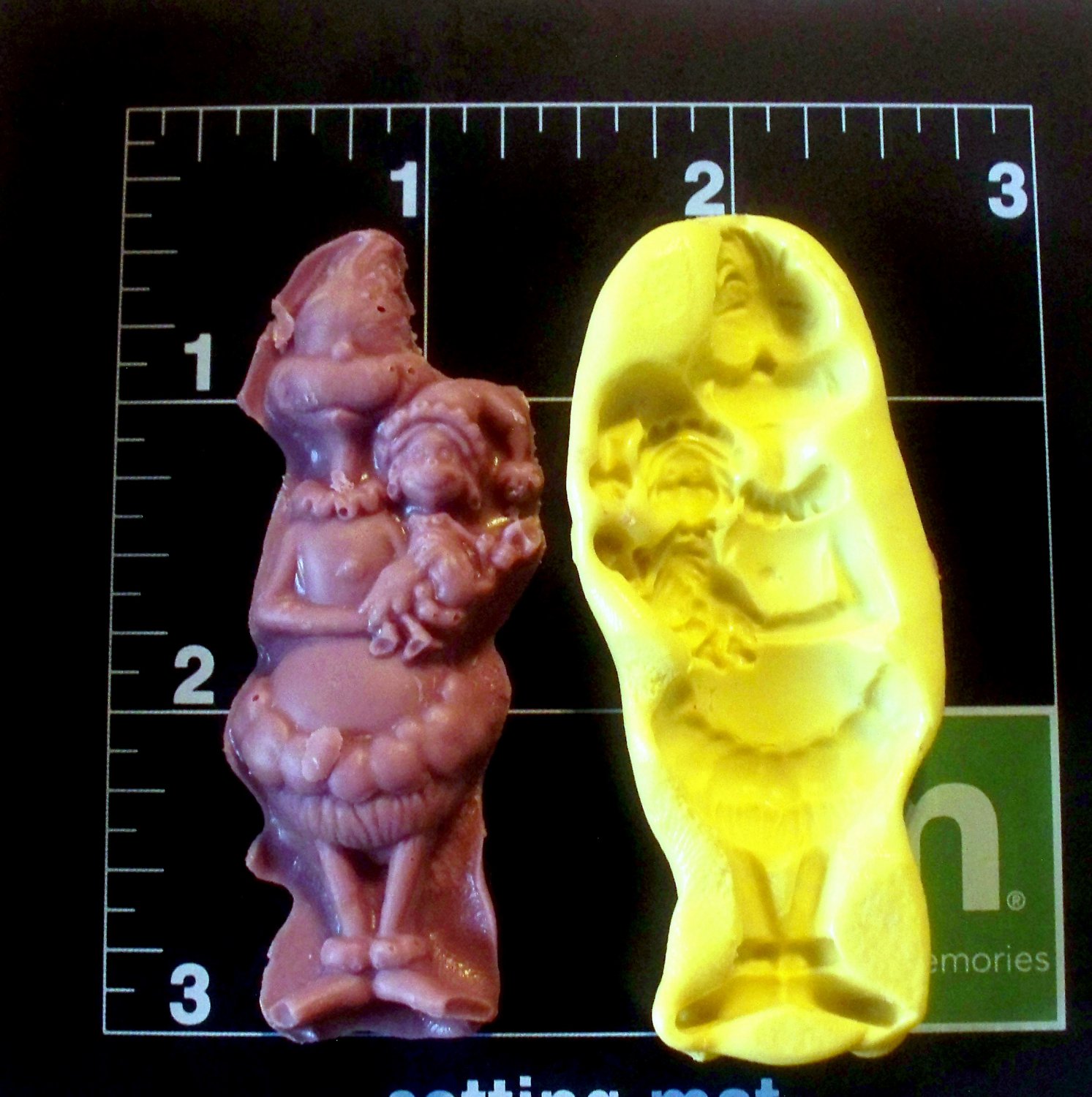 Mean Green Santa- Silicone Mold- Cookies Candy Cake Crafts Christmas