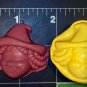 Halloween Witch Monster- Silicone Mold-  Kids Candy Cake toppers Birthday Clay  Cookies Crafts