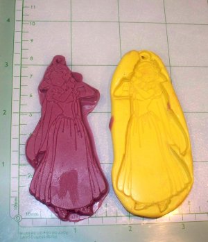 Princess - Silicone Mold-  Kids Candy Cake toppers Clay  Cookies Crafts