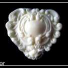 Filigree Leaf Heart-   Silicone Mold Candy Plaster Cake Resin