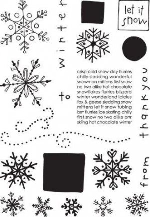Let it Snow - Simply Chic Stamps by Provocraft