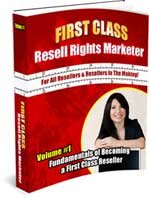 First Class Resell Rights Marketer