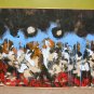 Mixed Media NYC Fire Smoke Abstract Art Nyugen E. Smith
