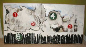 Mixed Media NYC MTA Subway Abstract Art Nyugen E.Smith