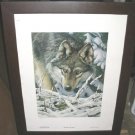 Tom Hirata Heard Not Seen Wolf Framed Poster Art Print Singed Limited Edition Tom Hirata Heard Not Seen Wolf Framed Poster Art Print Singed Limited Edition