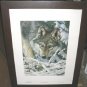 Tom Hirata Heard Not Seen Wolf Framed Poster Art Print Singed Limited Edition