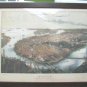 Boston Panoramic Map 39x27 Bird's Eye View Framed Poster Art Print 1877