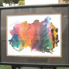 Large Limited Print Framed African Art Signed Framed Ty Large Limited Print Framed African Art Signed Framed Ty