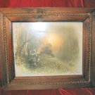 Vintage Framed  Andres Orpinas Signed Print Forest